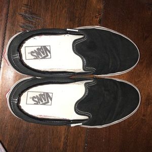 Black slip on vans